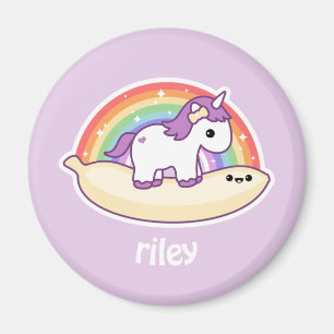 Aimant Cute Banana Unicorn