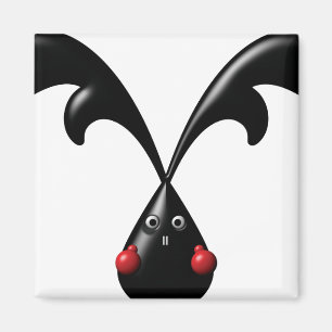 Aimant Cute Bunny Boxer Lapin