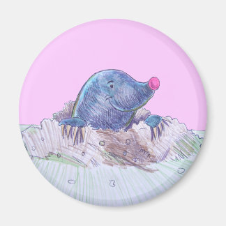 Aimant Cute Cartoon Mole et Molehill