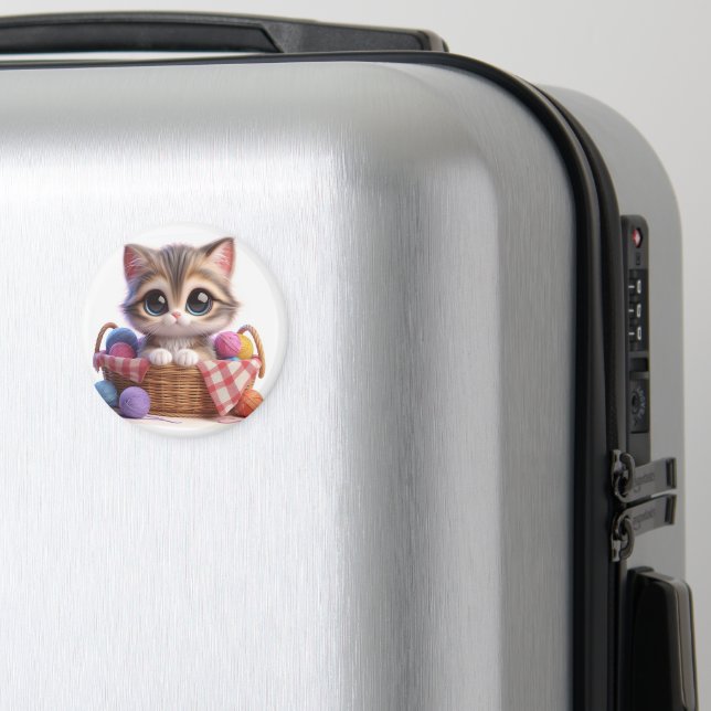 Aimant Cute chat (In Situ (Bagages))