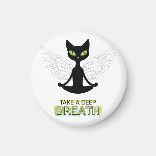 Aimant Cute Chat Faire Du Yoga