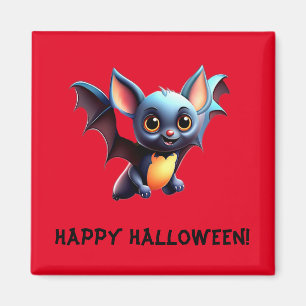 Aimant Cute chauve   Bonne Halloween