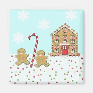 Aimant Cute Christmas Gingerbread Cookies