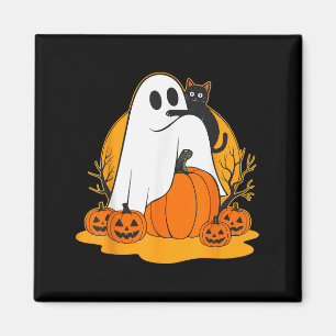 Aimant Cute Fantôme Chat noir Citrouille Halloween Mer Éf