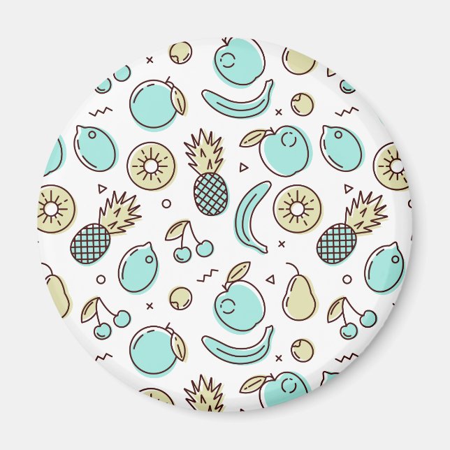 Aimant Cute Fruit Motif Summery Thème (Devant)