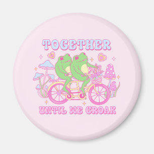 Aimant Cute Grenouille Couple - Ensemble Jusqu'À Ce Que N