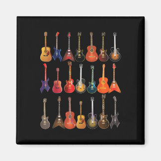 Aimant Cute Guitar Rock and Roll Musical Instruments