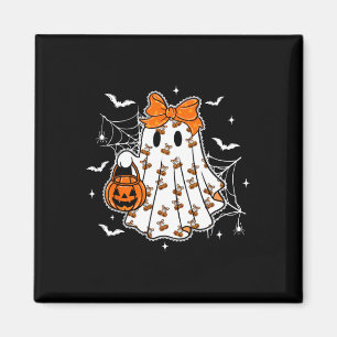Aimant Cute Halloween Citrouille fantôme Coquette fille É