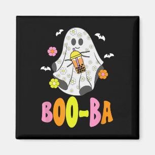 Aimant Cute Halloween Ghost Boo Boba Addict Buble Milk T