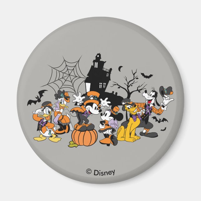 Aimant Cute Halloween Mickey et amis (Devant)
