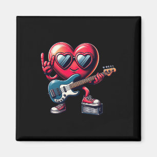 Aimant Cute Heart Guitare Joueurs Enfants Mens Guitare Va