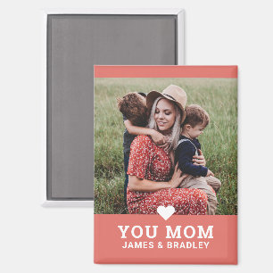 Aimant Cute Heart Love You Maman Fête des Mères Photo