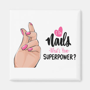 Aimant Cute Manicuriste Cadeau Nail Tech Fingernails Nail