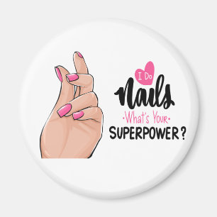 Aimant Cute Manicuriste Cadeau Nail Tech Fingernails Nail