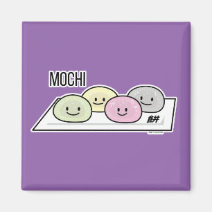 Aimant Cute Mochi glace riz cake thé vert japonais thé