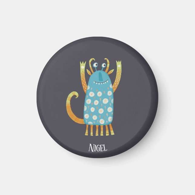 Aimant Cute Monster Personnalisé (Devant)