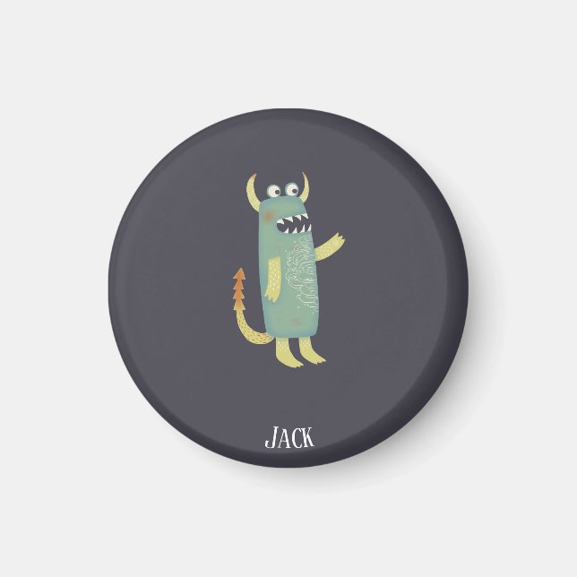 Aimant Cute Monster Personnalisé (Devant)