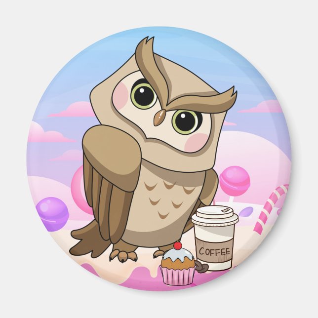Aimant Cute Owl (Devant)