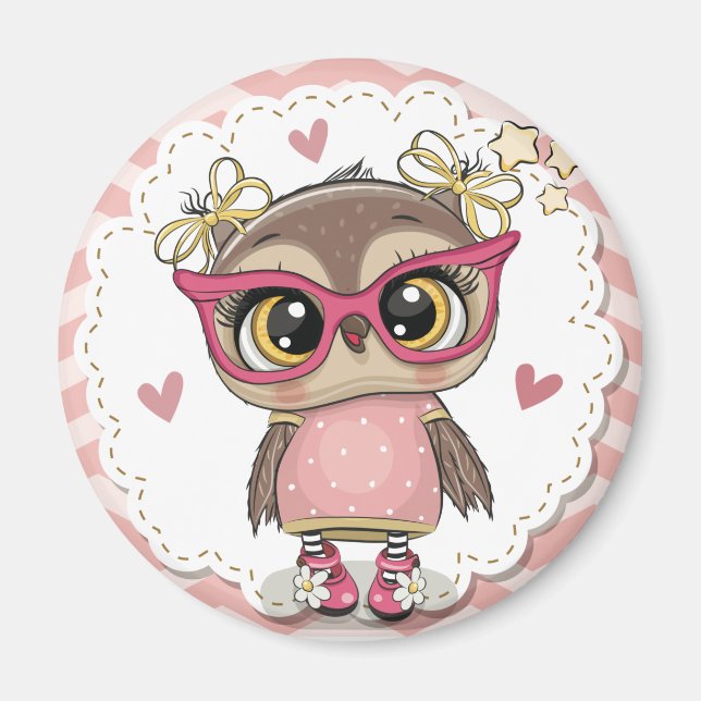 Aimant Cute Owl (Devant)