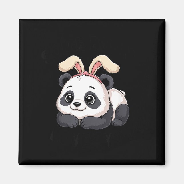 Aimant Cute Panda Bunny Some Bunny Loves You  (Devant)