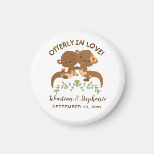 Aimant Cute personnalisée Otterly en amour