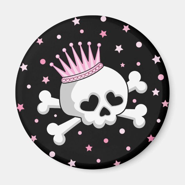 Aimant Cute Princess Skull (Devant)