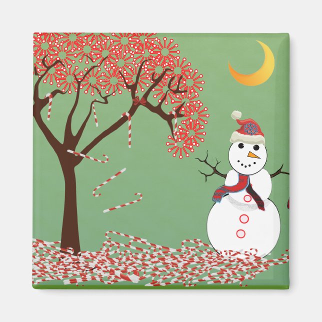 Aimant Cute Snowman (Devant)