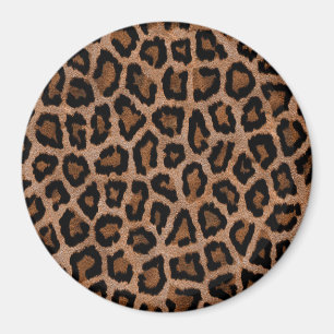 Aimant Cute tendance Faux fourrure Empreinte de léopard M