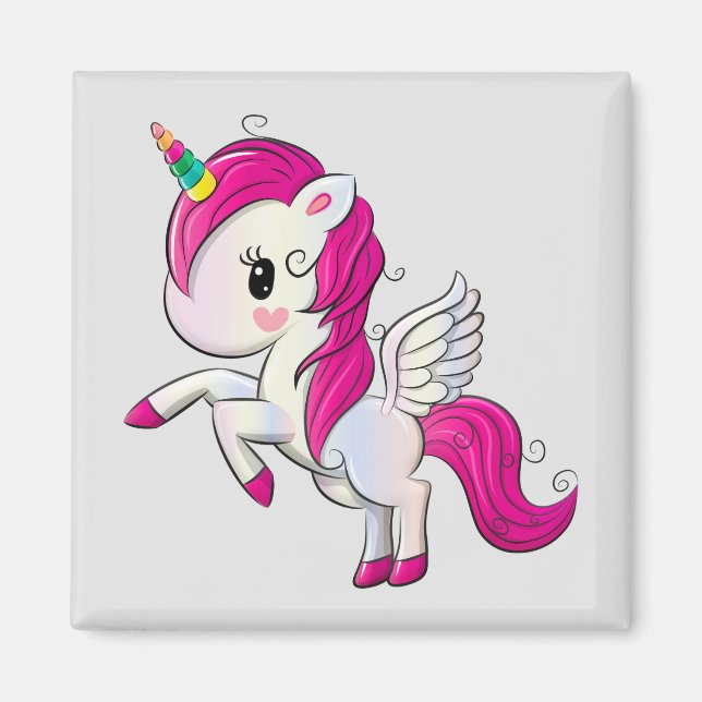 Aimant Cute Unicorn (Devant)