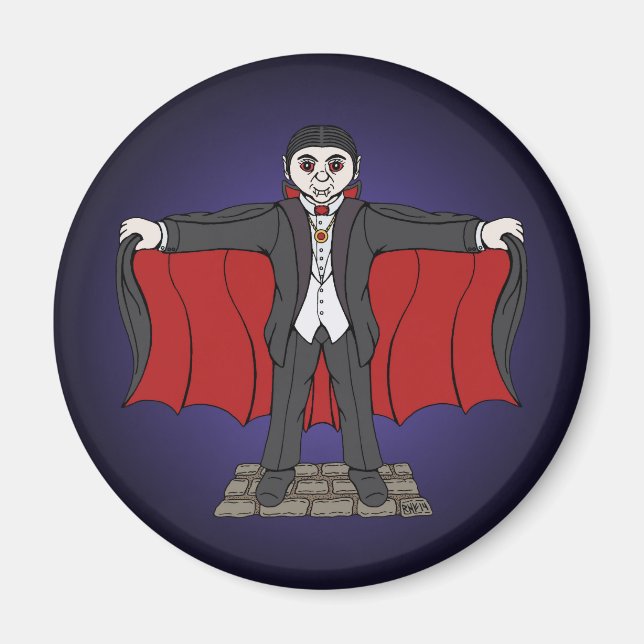 Aimant Cute Vampire/Dracula (Devant)