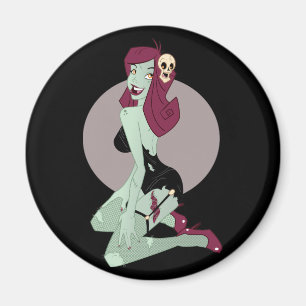 Aimant Cute Zombie Pin-Up Girl