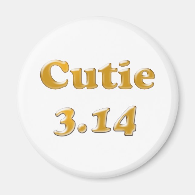 Aimant Cutie 3,14 Pi Jour (Devant)