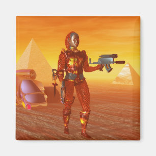 Aimant CYBORG ARES DANS LE DÉSERT DE L'HYPERION Science-F