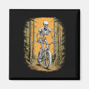 Aimant Cycliste Skeleton Vélo de montagne Skeleton Ha