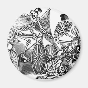 Aimant Cyclistes de Calavera circa 1800's en retard