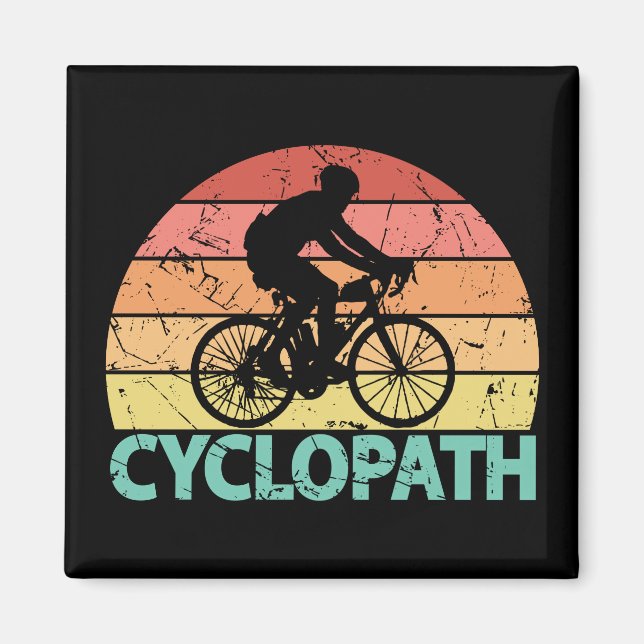 Aimant Cyclopath drôle Cyclisme (Devant)