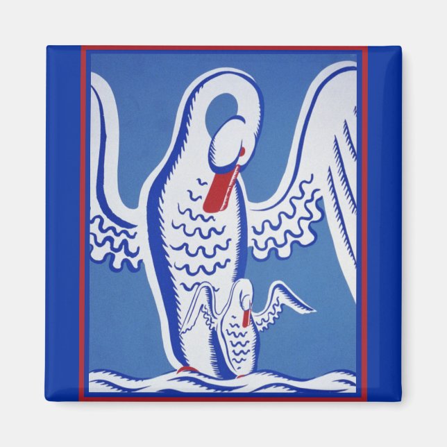 Aimant Cygnes (Devant)