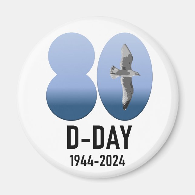 Aimant D-Day 80 - 1944-2024 (Devant)