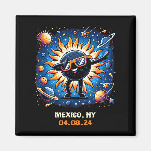 Aimant Dabbing Éclipse Solaire Totale Mexique New York