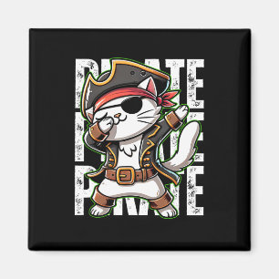 Aimant Dabbing Pirate Cat Pirate Party Man Cute Cat Boy L