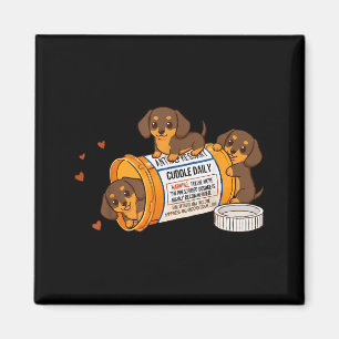 Aimant Dachshund drôle Weenie antidépresseur Zoo maman pa