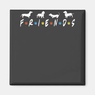 Aimant Dachshund Friends