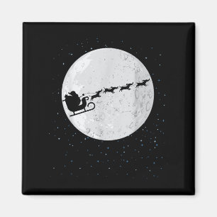 Aimant Dachshund Père Noël Sleigh Wiener Chien cadeau de