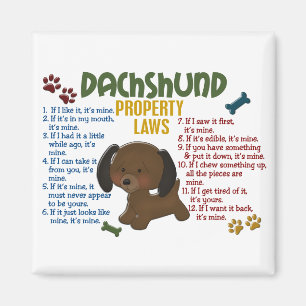 Aimant Dachshund, propriété Lois 4