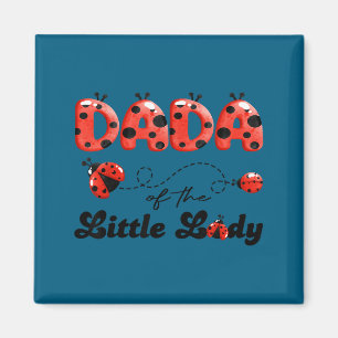 Aimant Dada de la petite dame fille d'anniversaire dame a
