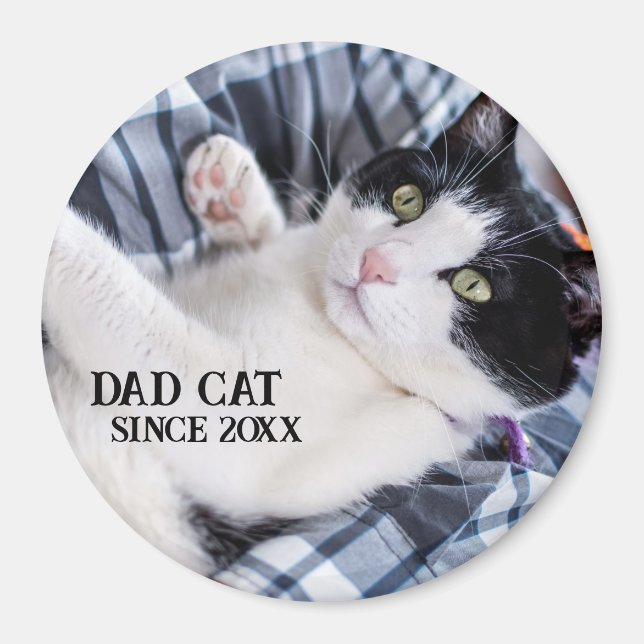 Aimant Daddy cat since Photo cute cat (Devant)