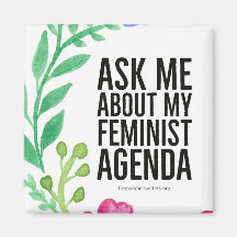 Aimant d'agenda féministe
