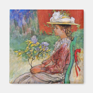 Aimant Dagmar dans le jardin