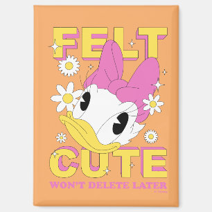 Aimant Daisy Duck "Mignonne" Graphisme Floral Rétro