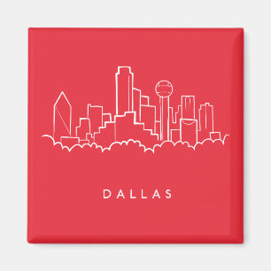 Aimant Dallas Texas Skyline